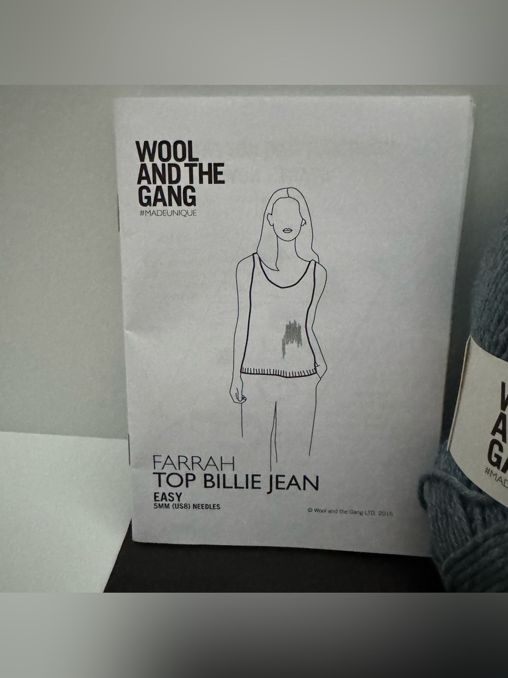 WOOL AND THE GANG KNIT KIT
FARRAH TOP BILLIE JEAN - Picture 8 of 11